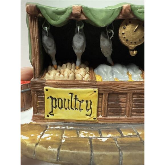 Vintage Set of 3 Dept 56 Heritage Village Series Accessory Poultry Market 55590 - Picture 9 of 15